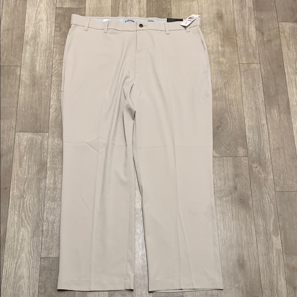 Mens NWT Callaway Golf Quick Dry Performance Straight Leg Chino Pants‎ - Picture 1 of 8